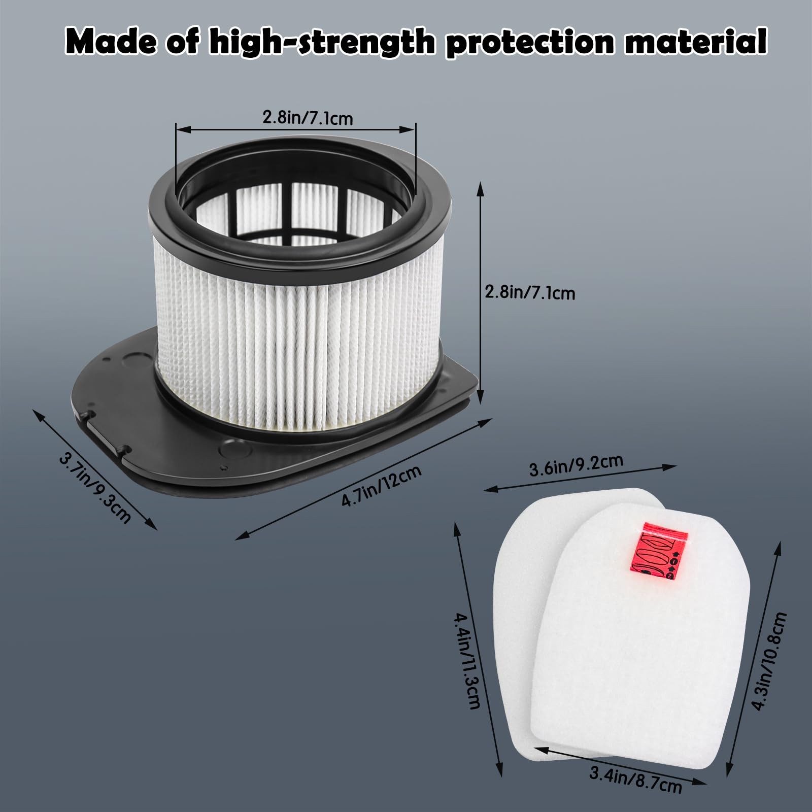 VIEWALL Filter Replacement for Shark Stratos IZ540H, IZ562H, IZ840H, IZ862H