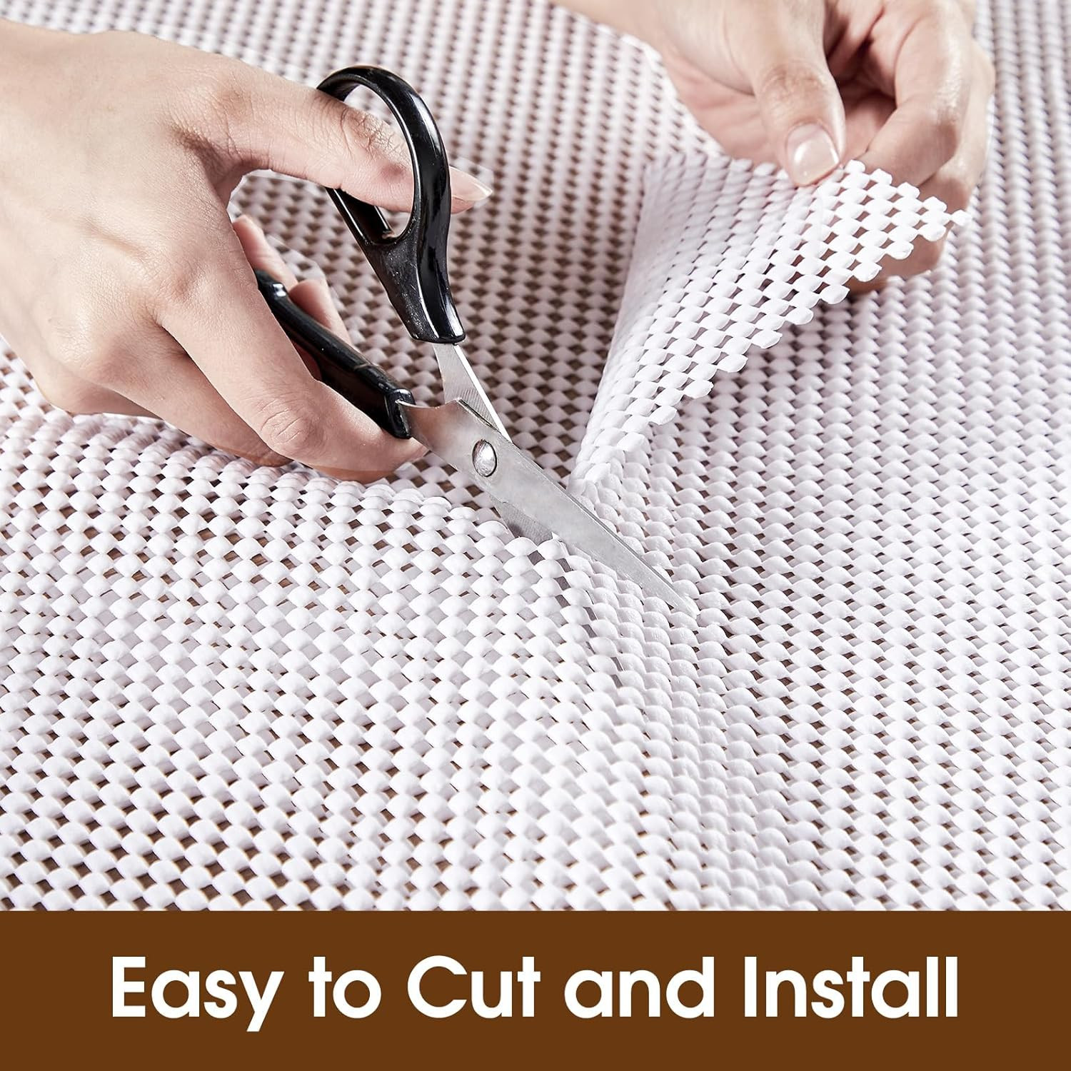 Shelf Liner for Kitchen Cabinet, Drawer Liners Non Slip Non Adhesive Thick Mat,