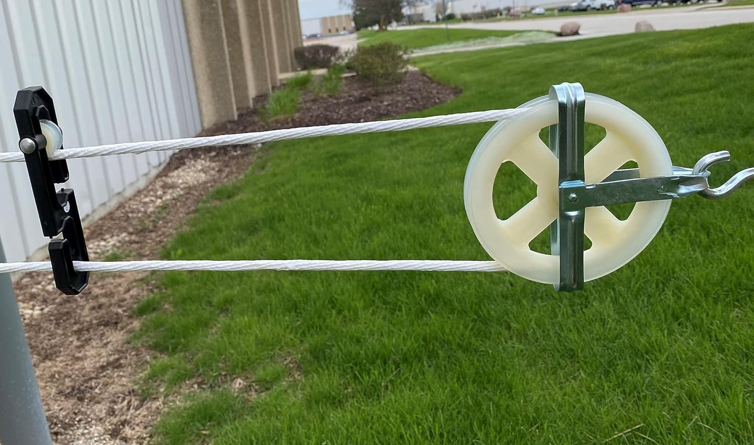 Plastic Aluminum Clothesline Separator Spreader Pulley Kit, Outdoor Clothesli…