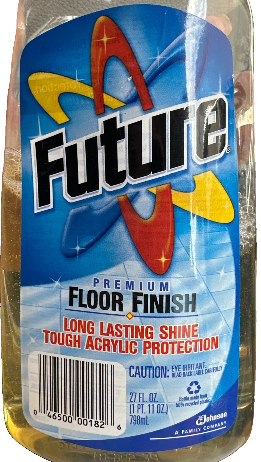 Vintage FUTURE Floor Finish Cleaner Shine 27 oz Bottle SC Johnson 1998