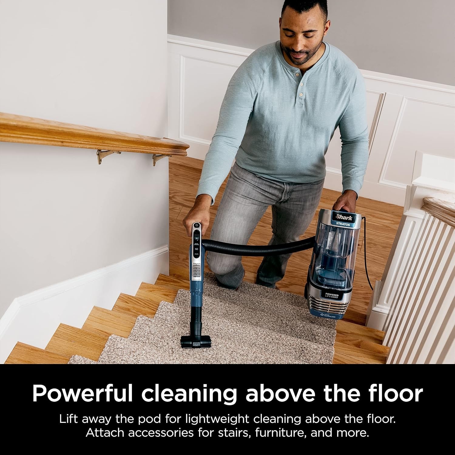 Upright Vacuum, Stratos with DuoClean PowerFins, HairPro, Powered Lift-Away, Sel