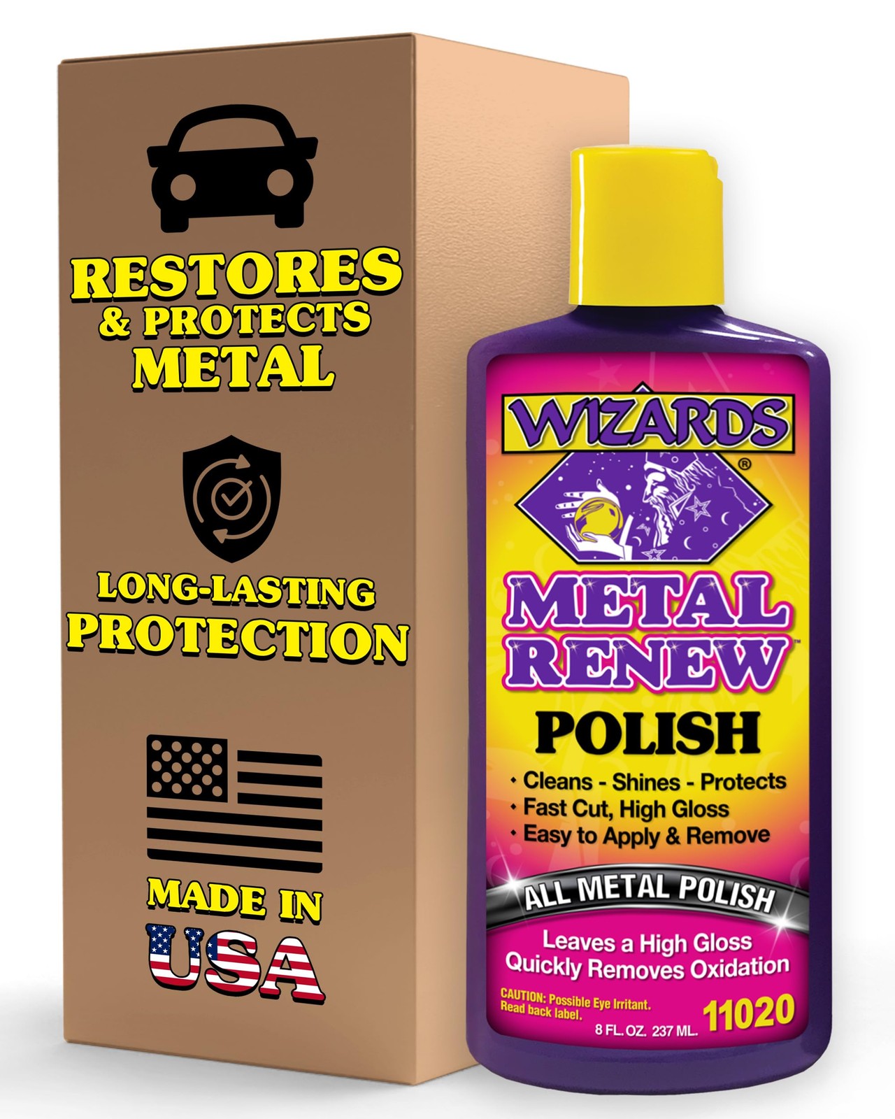 Wizards Metal Polish Cream Metal Renew – Cleans, Shines and Protects All Met…