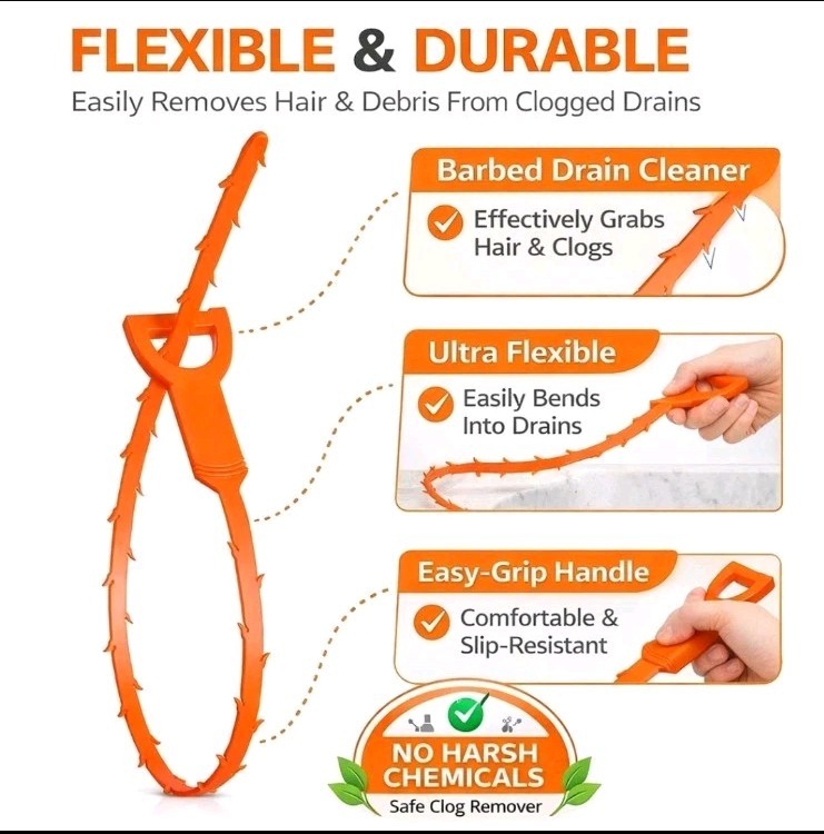 Contractor-Grade Bathroom/Kitchen Cleanup And Snaking Kit (1 Package)