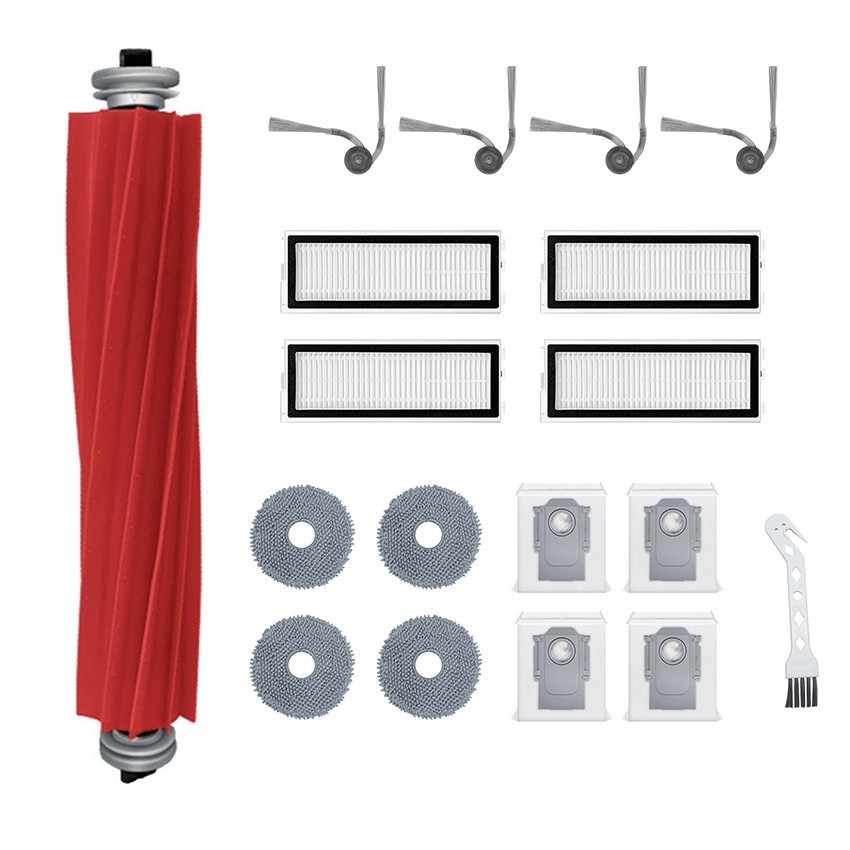 For Roborock QV35A/QV35S Main Roller Side Brush Filter Mesh Dust Bag Mop Cloth