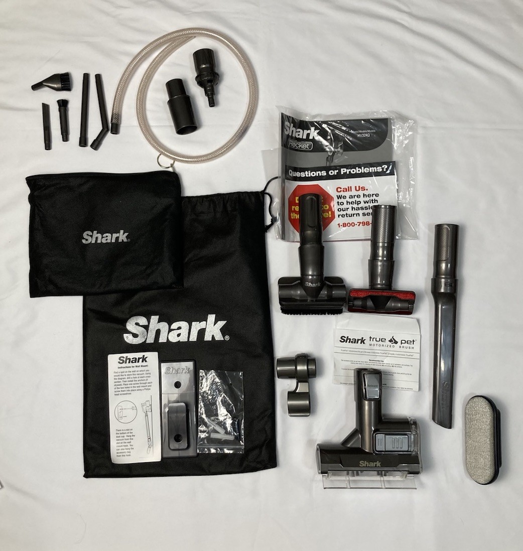Shark Rocket Vacuum Attachments Lot Upholstery Car Detail Wall Mount True Pet
