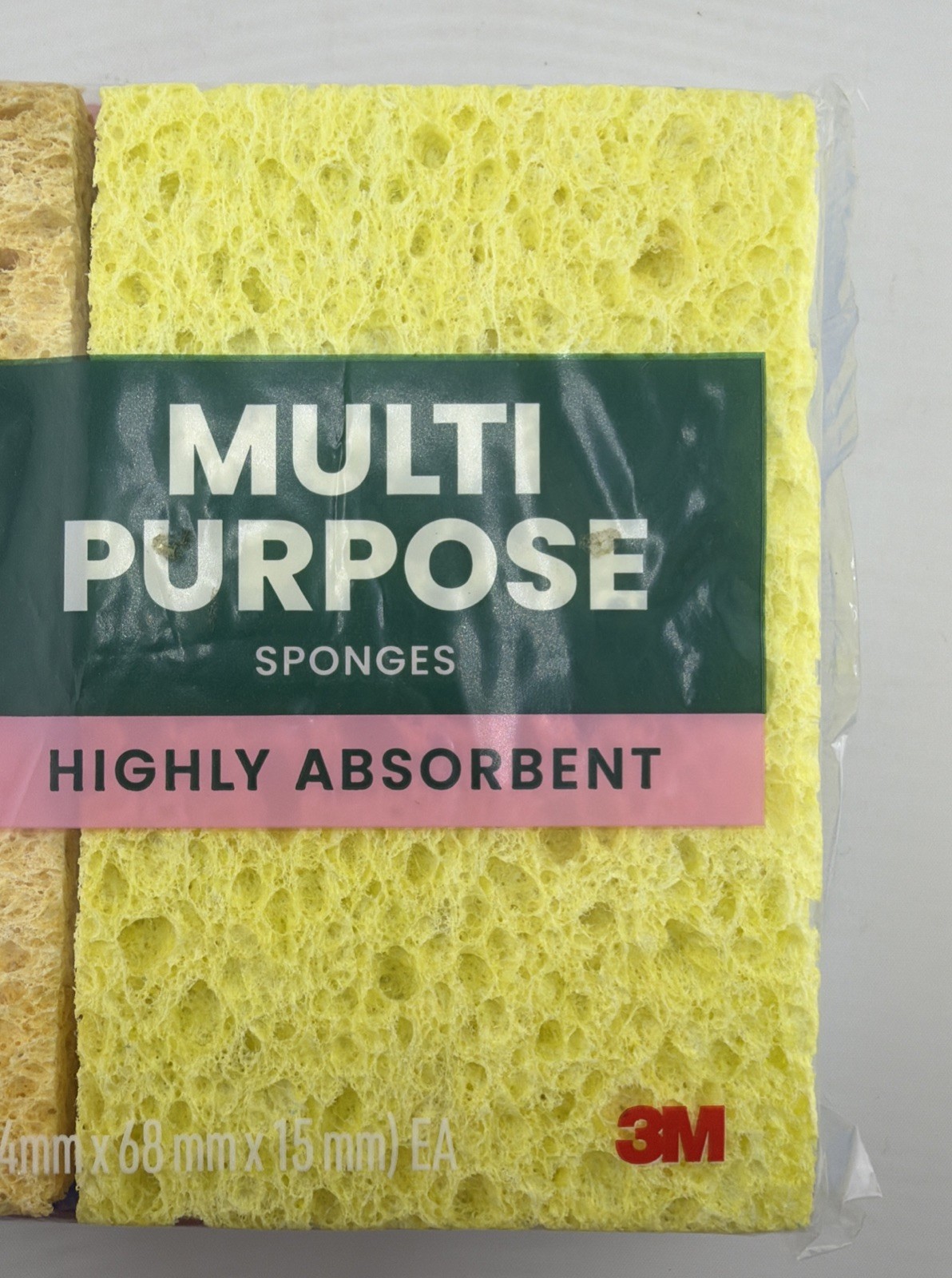 Scotch-Brite Multi-Purpose Sponges 4 Pack Assorted Colors Cleaning Scrubber.