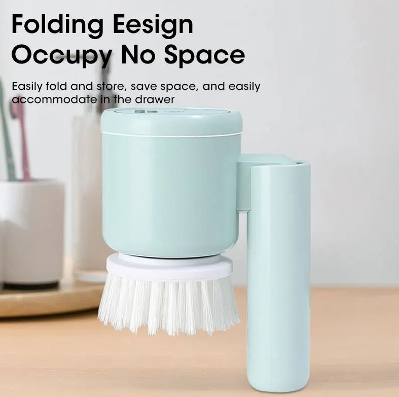 1pcs Electric Spin Scrubber – Cordless Cleaning Brush with 5 Replaceable Heads
