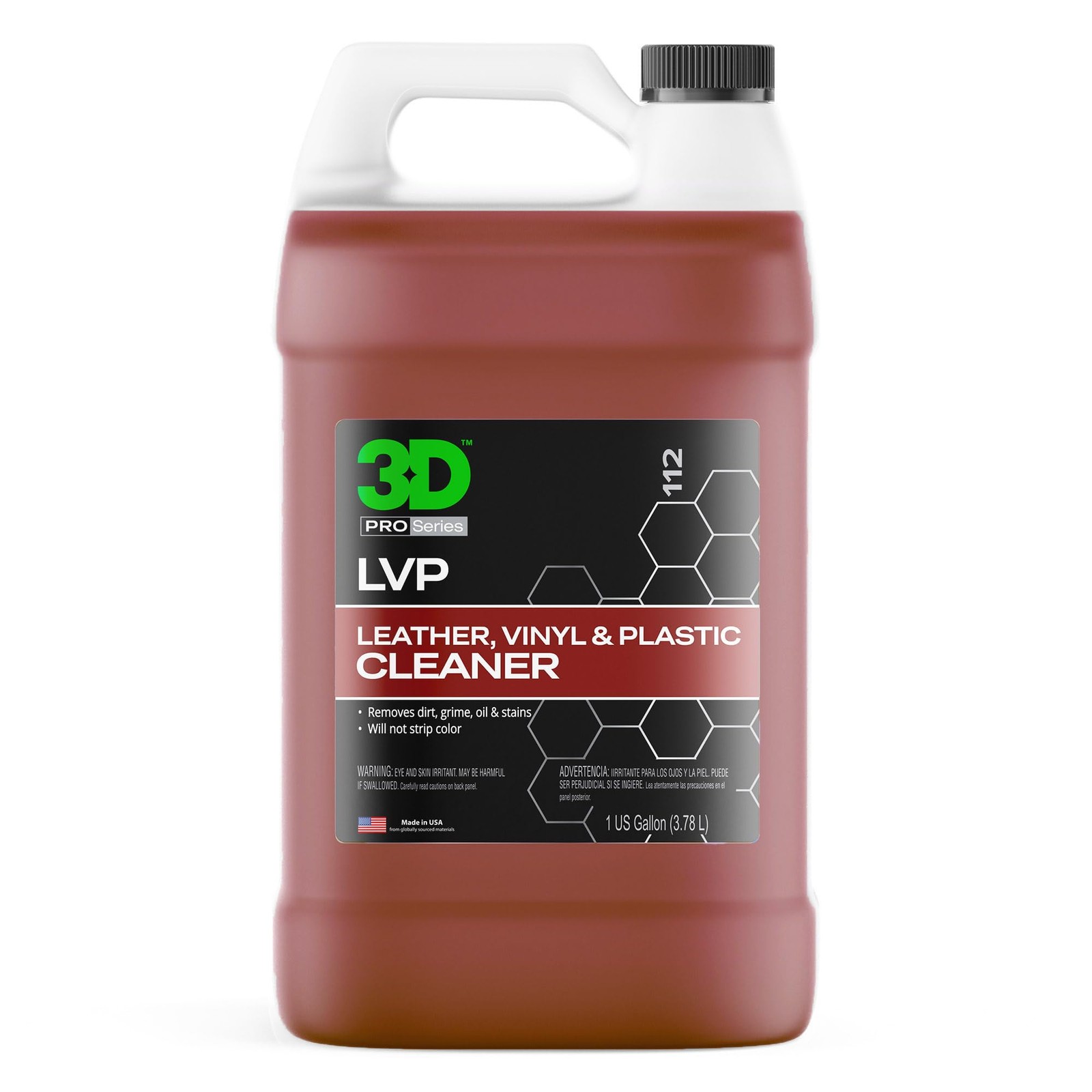 3D LVP Interior Cleaner 1 Gallon – Leather, Vinyl & Plastic Cleaner & Degreaser