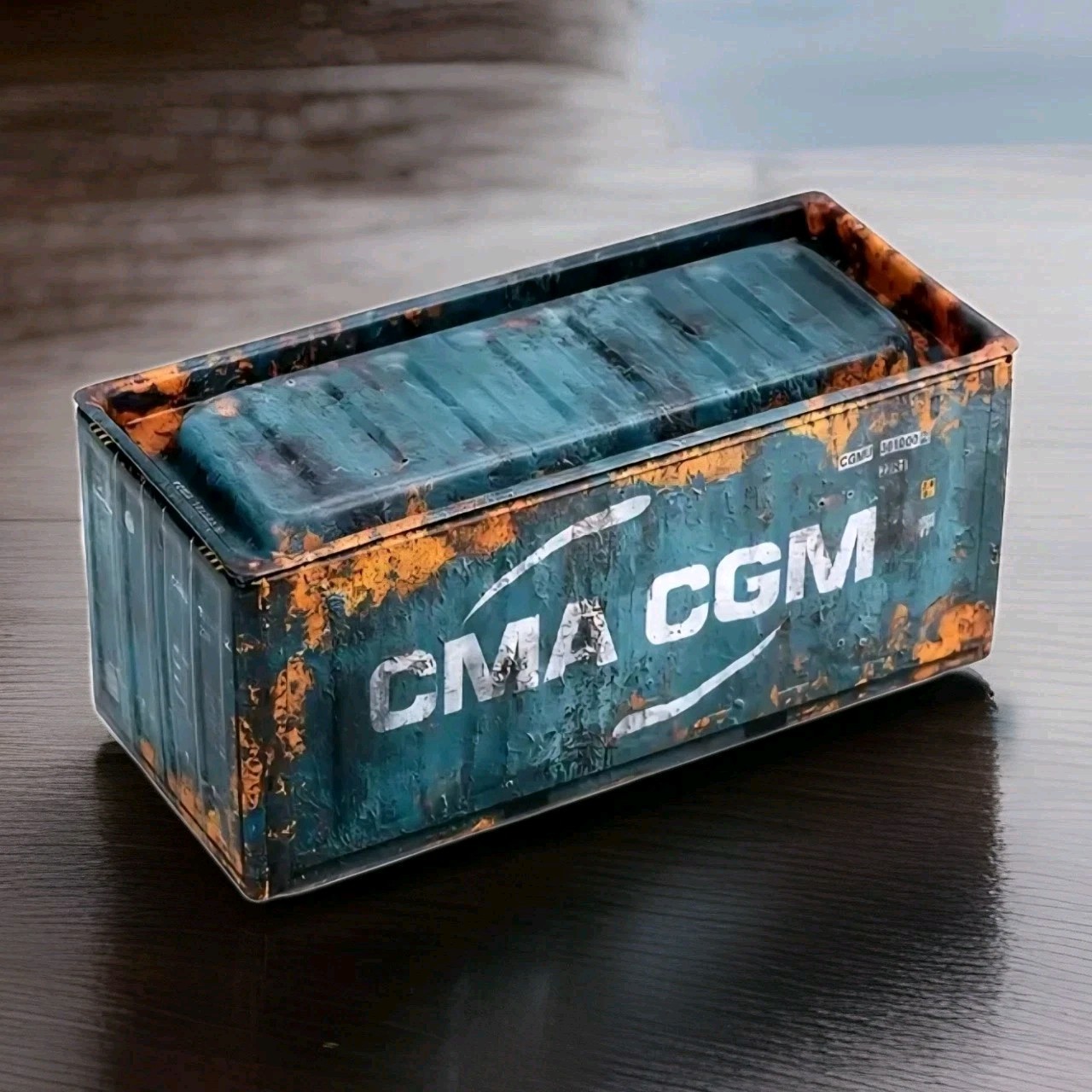 Mini Metal Storage Box Container Tin Box with Lid Desk Organizer Office Decor
