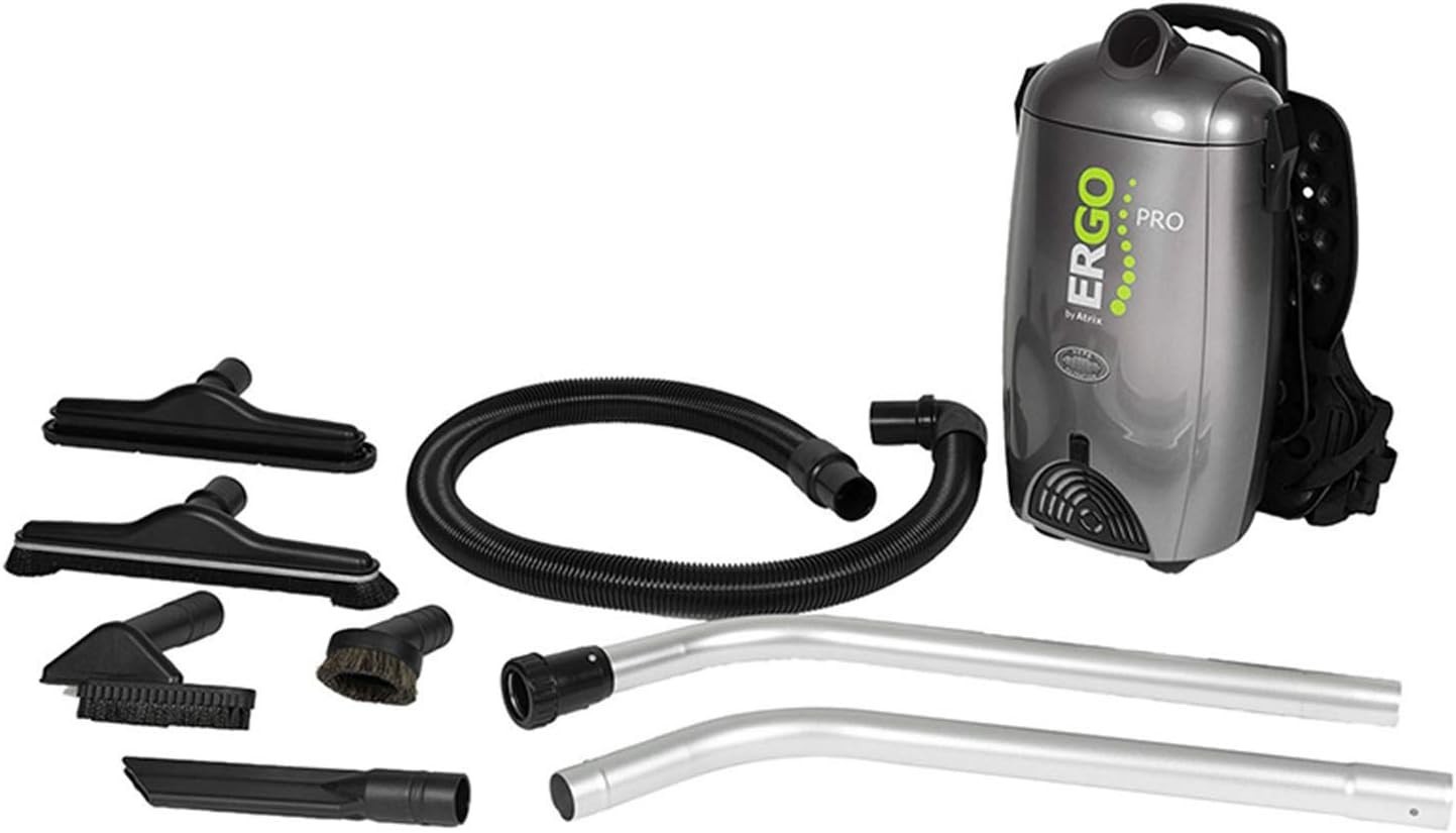 Vacuum Cleaner Backpack HEPA Filter 8 Quart Lightweight Quiet 1400W