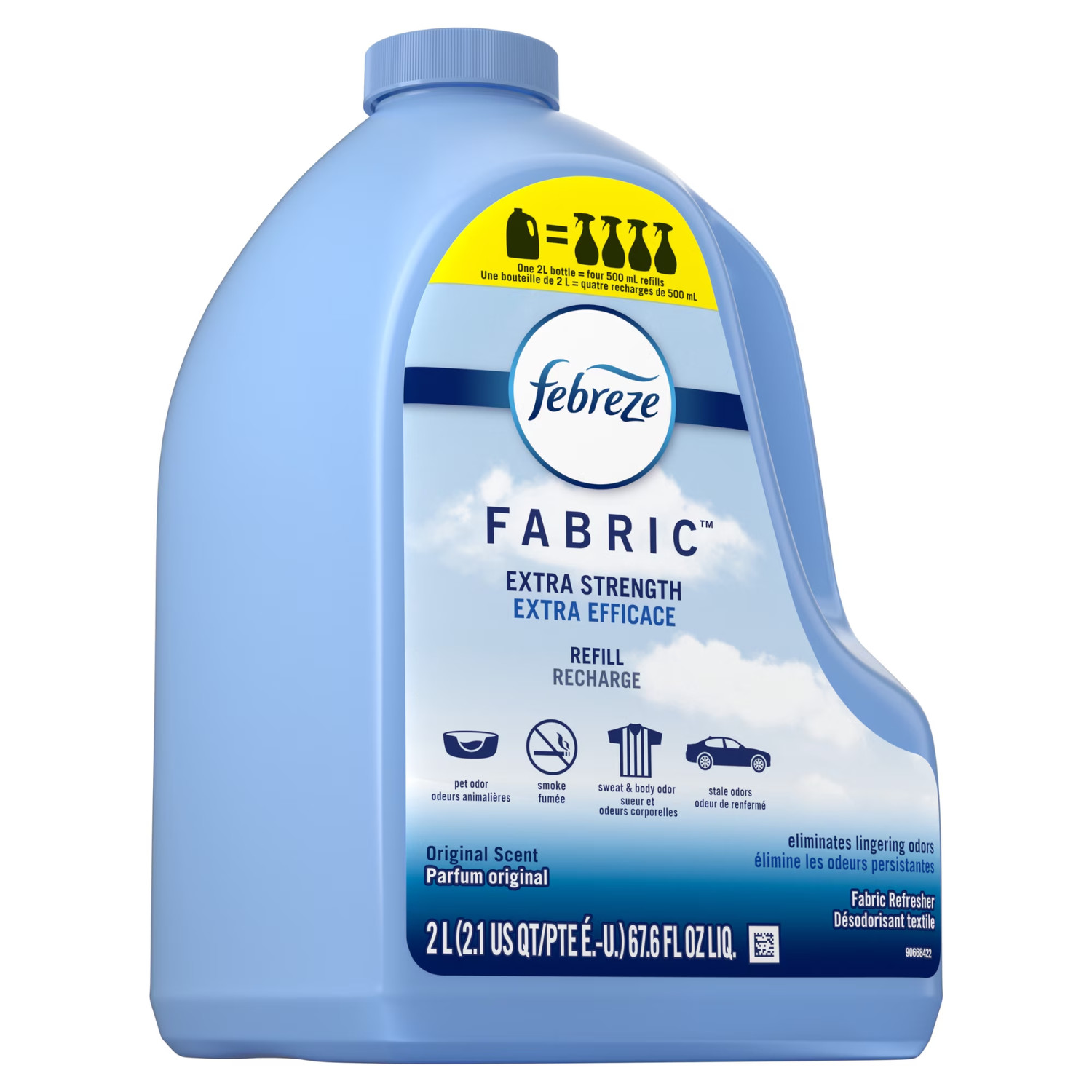 2 Pack 67 oz. Original Scent Extra Strength Fabric Freshener Refill NEW