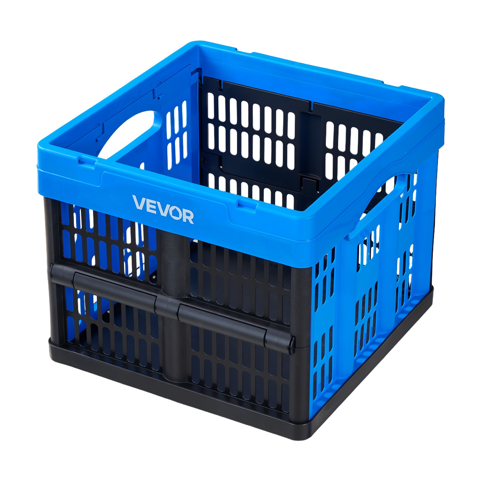 VEVOR Plastic Collapsible Storage Bins 25L 3 Packs Stackable Fold Storage Crates