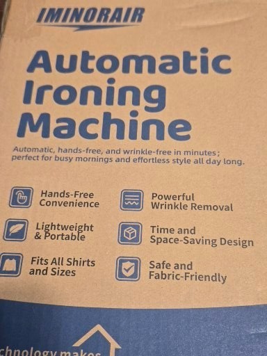 AUTOMATIC IRONING MACHINE, PORTABLE HANDS-FREE WRINKLE REMOVER-BRAND NEW IN BOX!