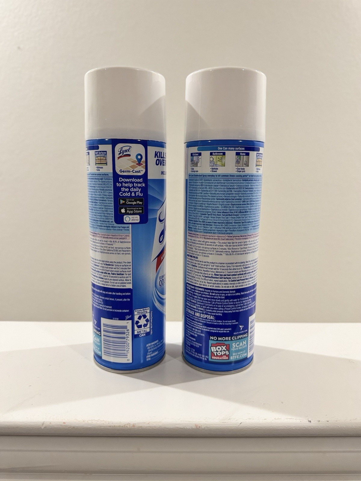 LYSOL Disinfectant Spray – Spring Waterfall, 19 oz, Liquid. Pack of 2. NEW!