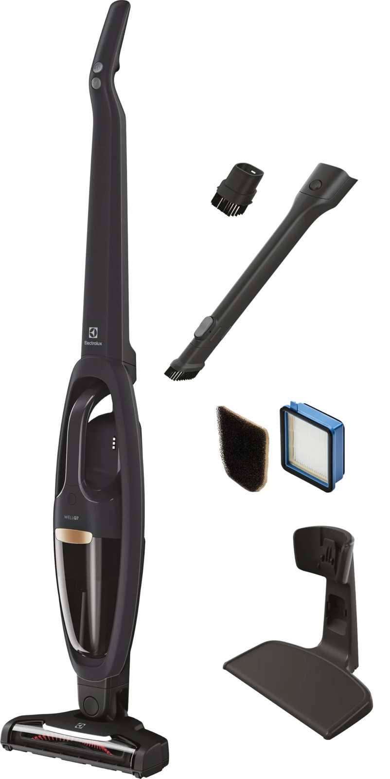 Electrolux EHVS35S2AU WellQ7 Cordless 2-in-1 Vacuum 50-Min Run Time Granite Gray