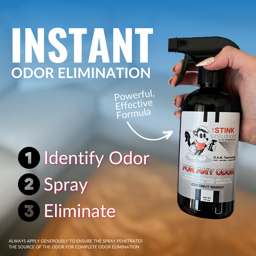 The Stink Solution For Any Odor Eliminating Spray Citrus Orange 2 16 oz Bottles
