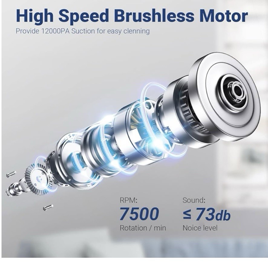 Moosoo K12 Vacuum Portable Handheld Cordless Lightweight Hand Vacuum Cleaner
