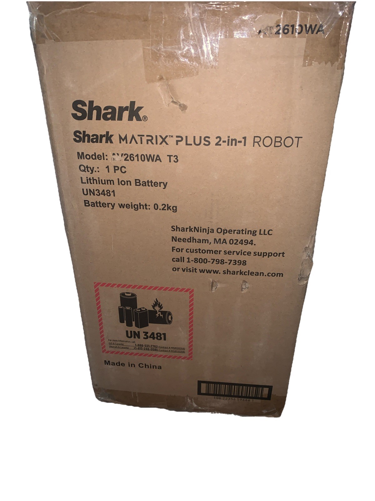 Shark Matrix Plus 2in1 Robot Vacuum & Mop with Sonic Mopping Matrix 2610WA NEW