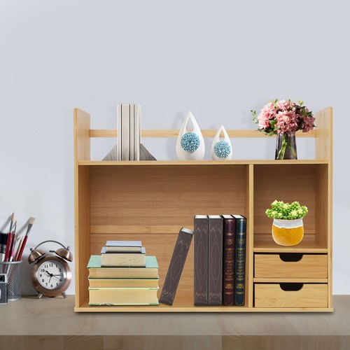 Small Bookshelf for Students on Their Desks Minimalist Office Desk Bookshelf NEW
