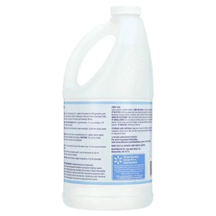 Great Value Clear Ammonia All-Purpose Cleaners, 64 fl Oz