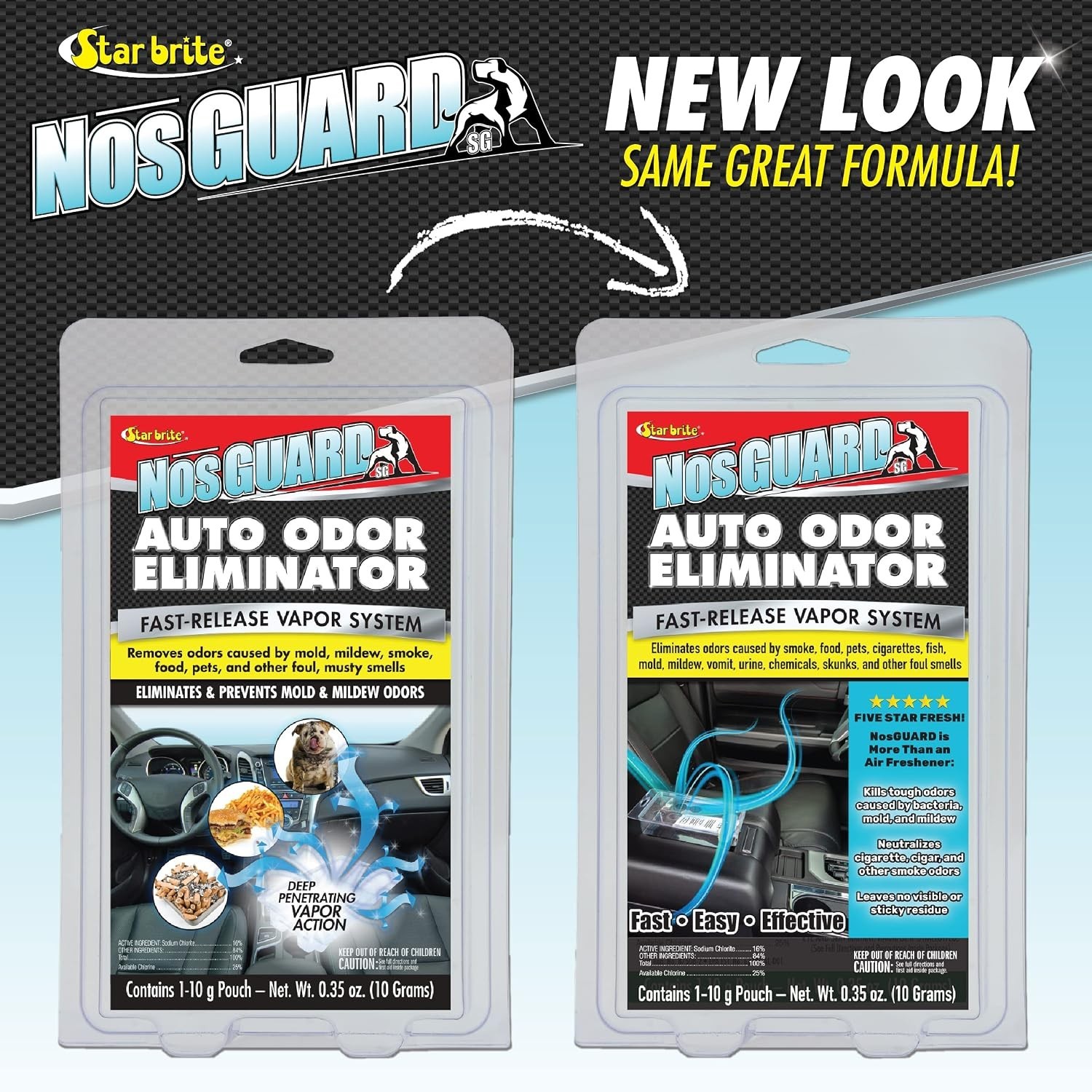 Auto Odor Eliminator, Fast Release Vapor System Eliminates Car Odors in 4-6 H…