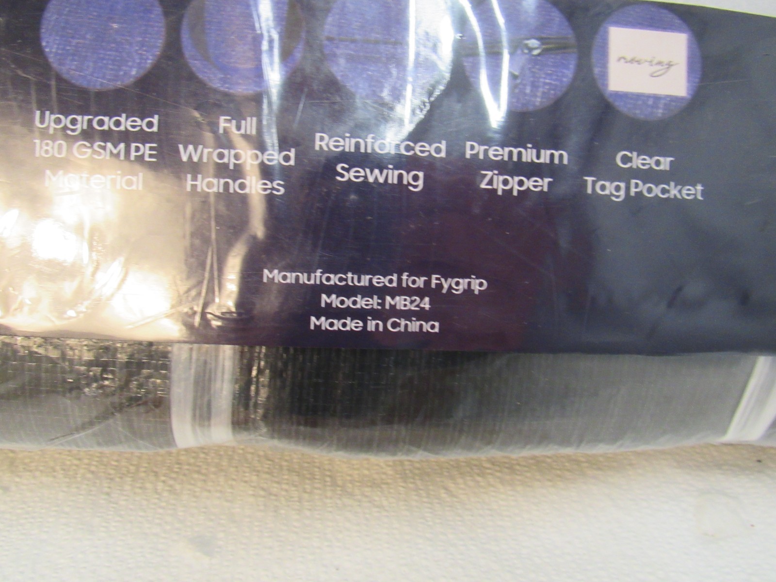 FyGrip Moving Bags 29″L x 14″W x 13″H Pack of 6 Extra Heavy Duty Zipper Close