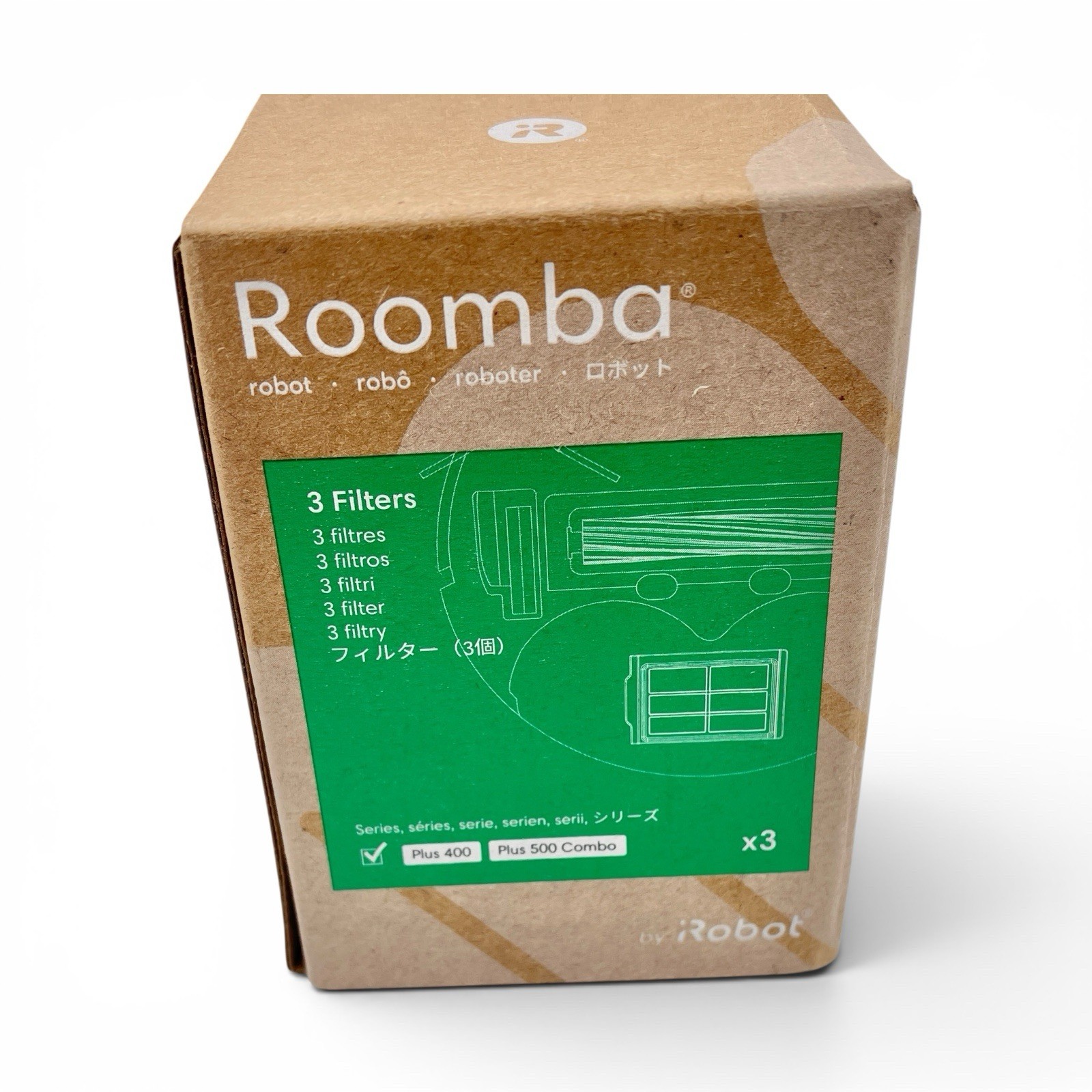 Roomba Plus 400 500 Filters OEM iRobot Replacement Filter 3 Pack