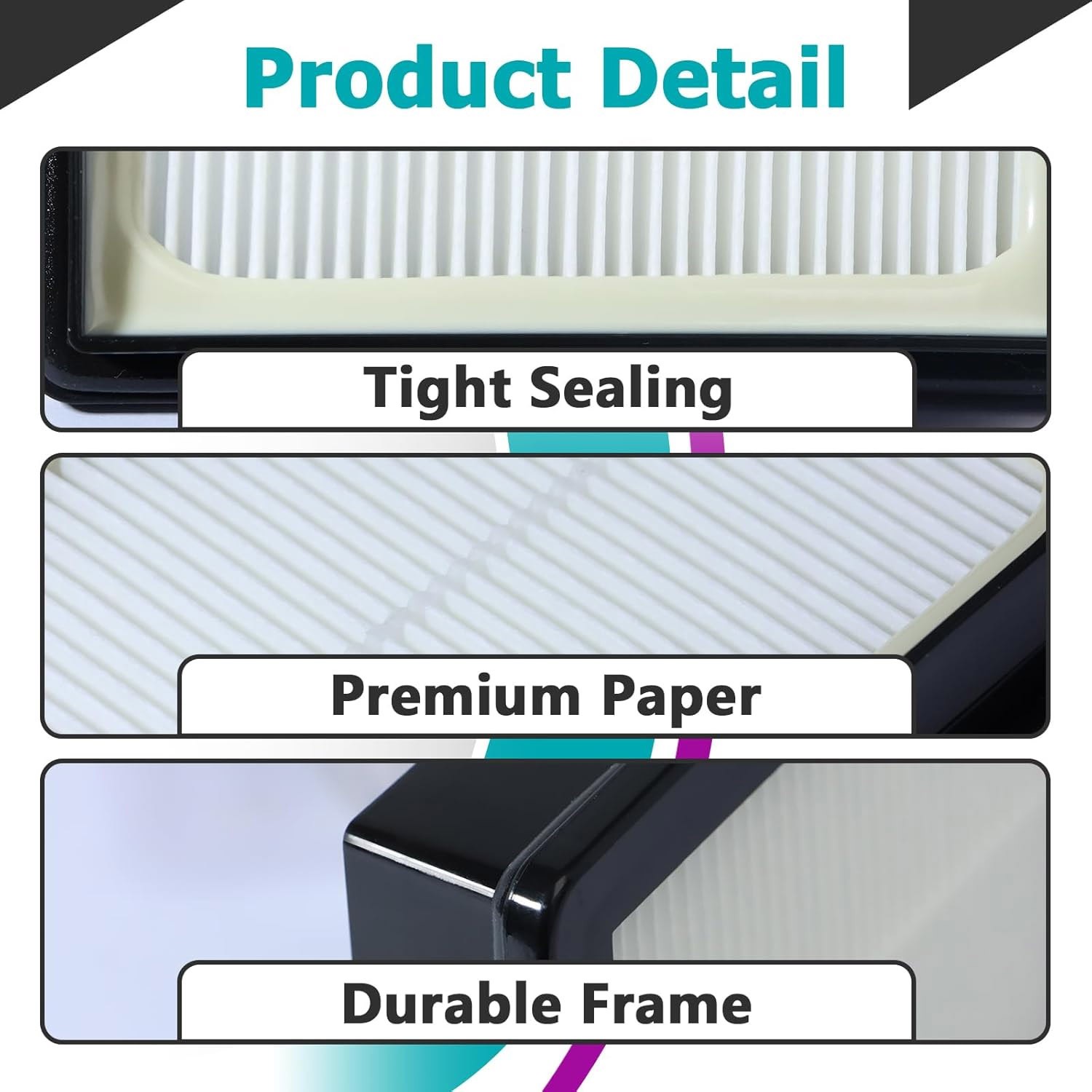 4 Pack ProTeam FS6 107315 HEPA Replacement Filter HEPA Media Vacuum Filter US