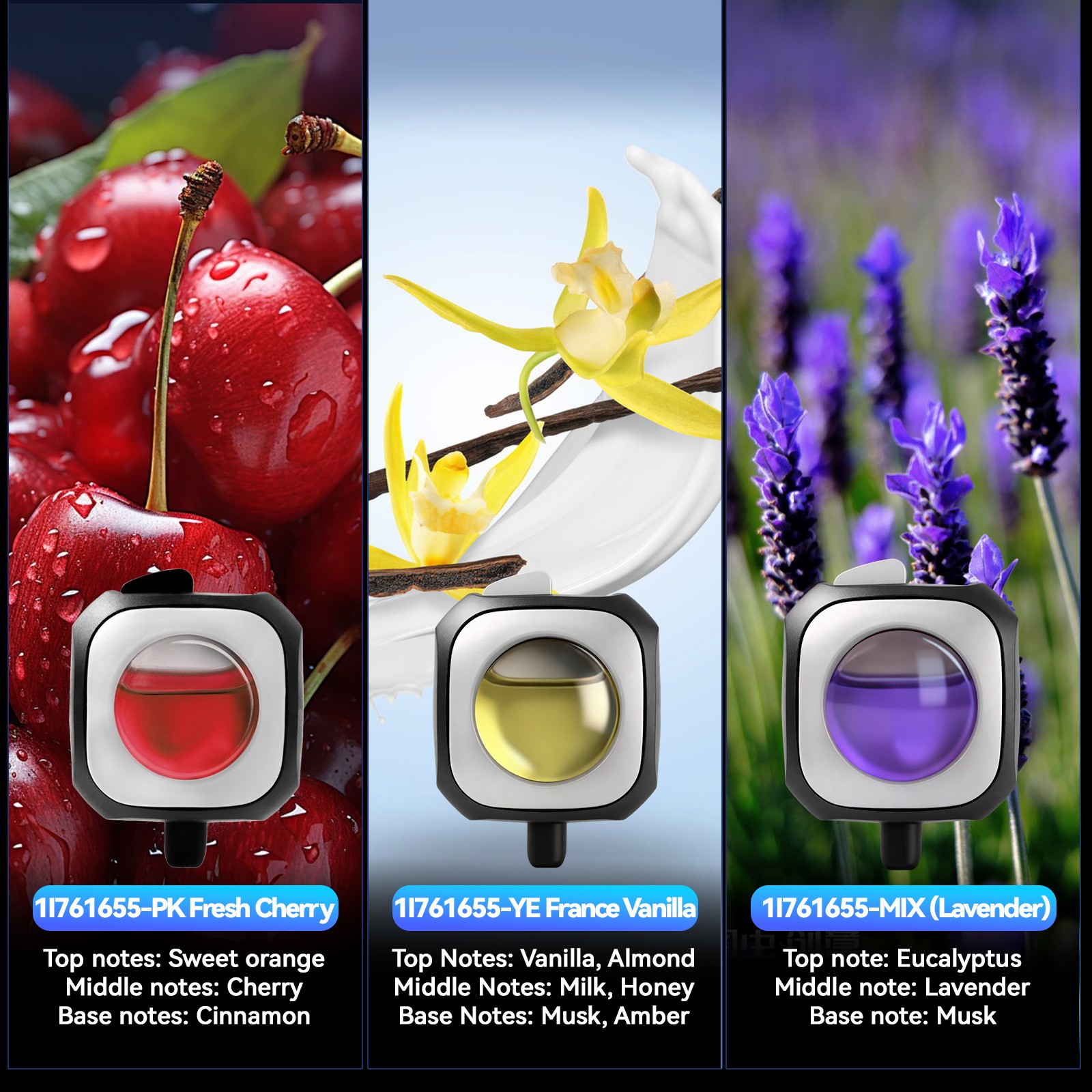 6x Car Vent Clip Air Freshener Aromatherapy Scent Diffuser Truck Odor Eliminator