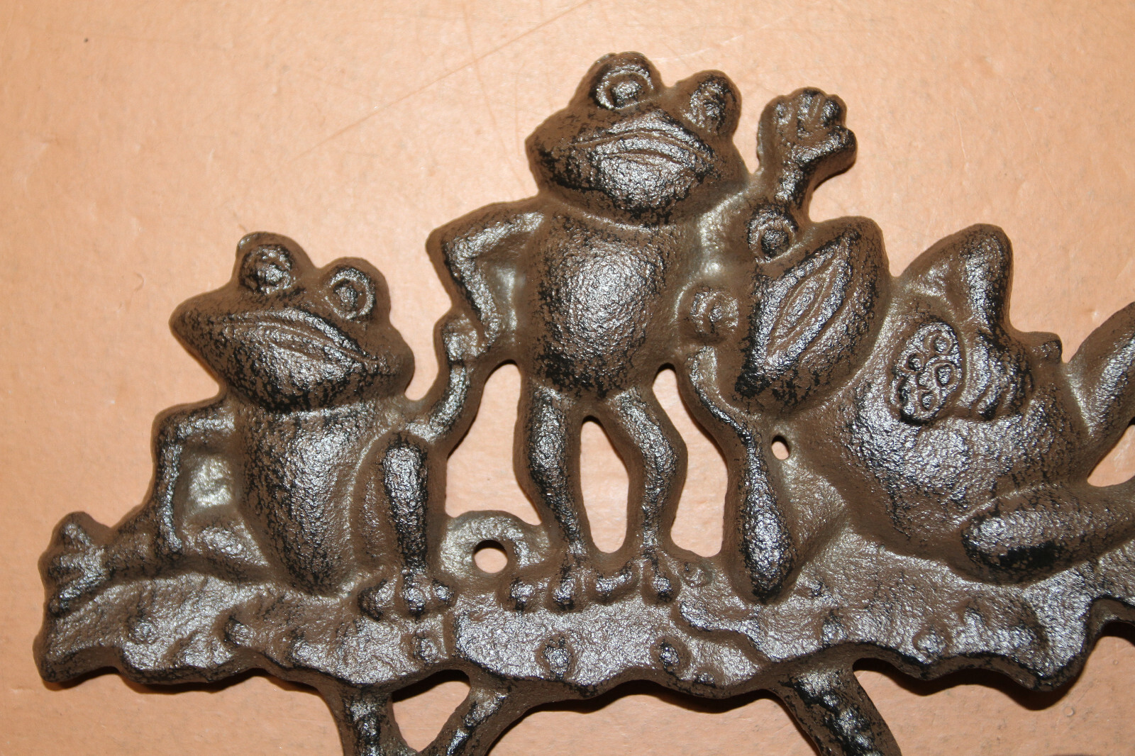 FROG WALL HOOKS, Frog Decor, Decorative Wall Hooks, Garden Hooks H-132B
