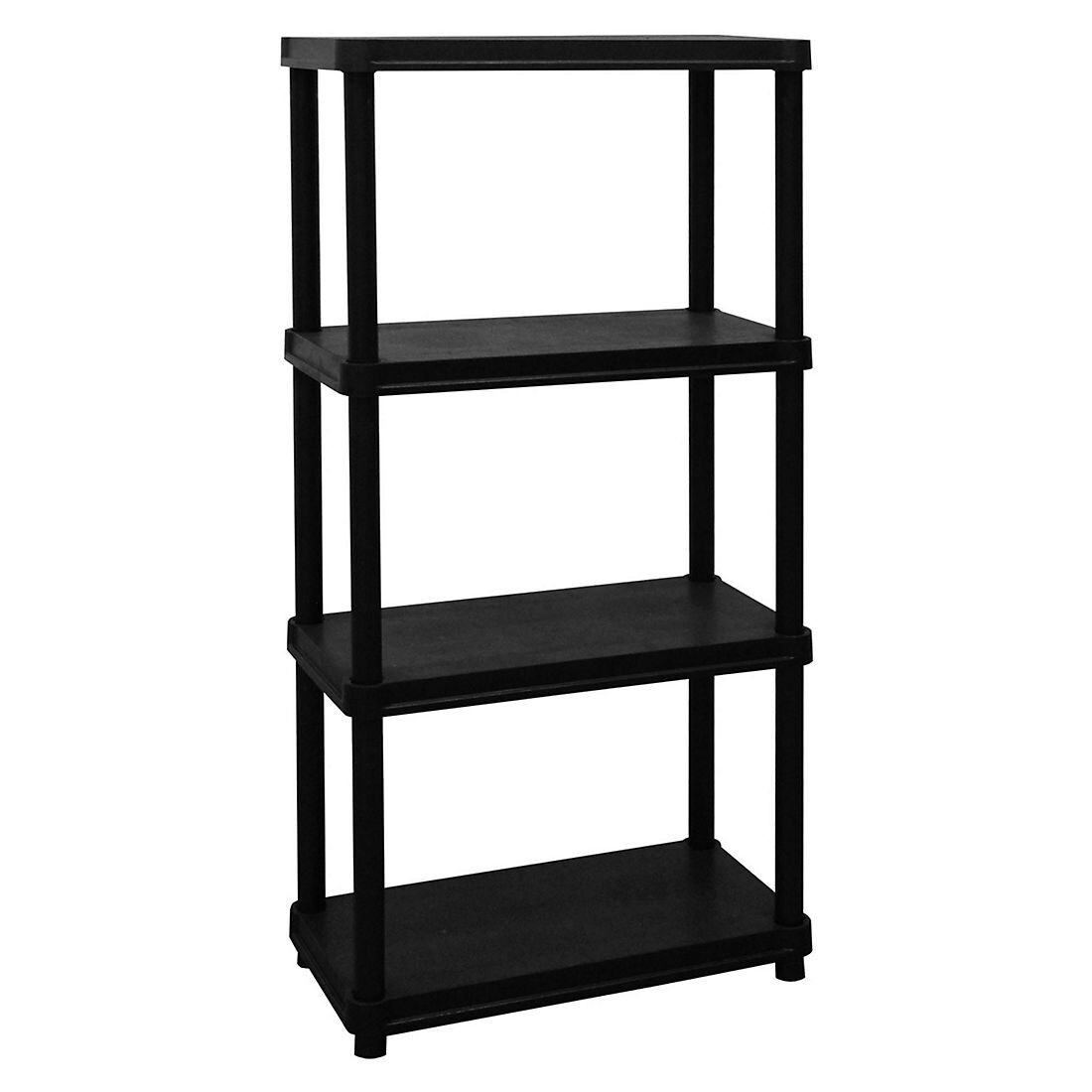 4 Tier Plastic Shelf Storage Rack Shelving Unit Garage Laundry Kitchen Shelves