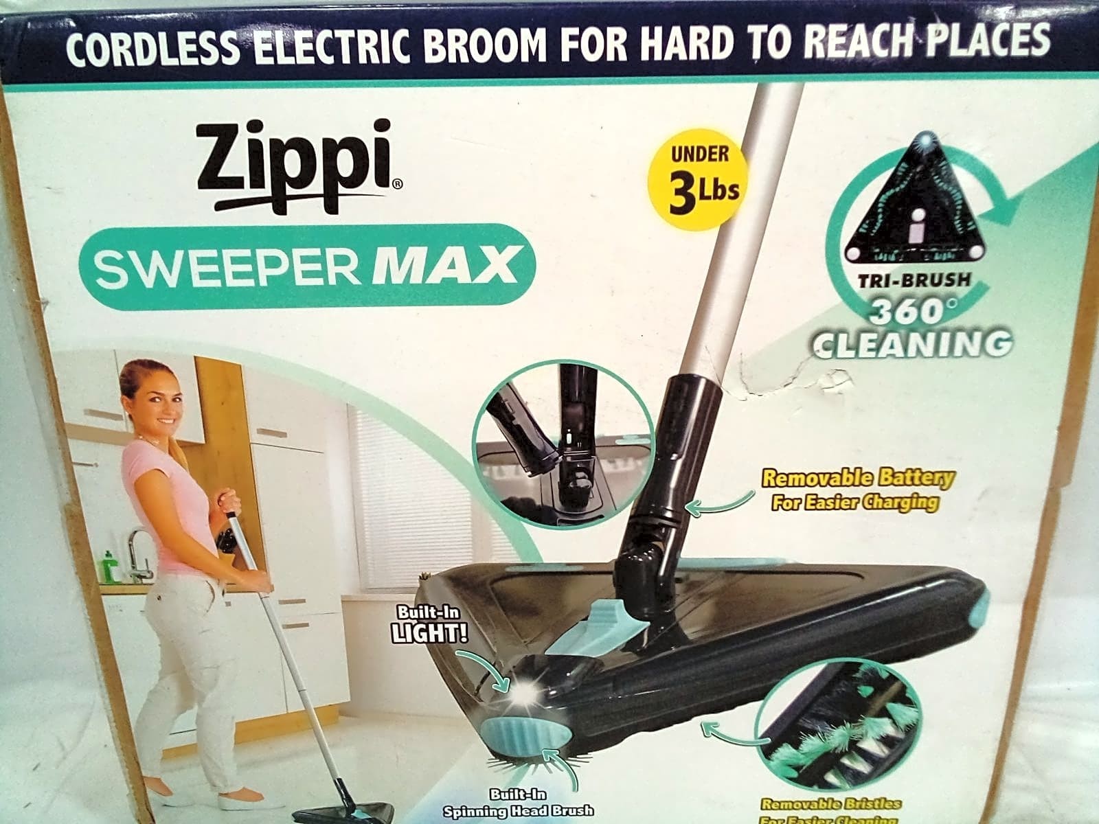 Zippi Sweeper Max Lightweight Cordless Floor Sweeper
