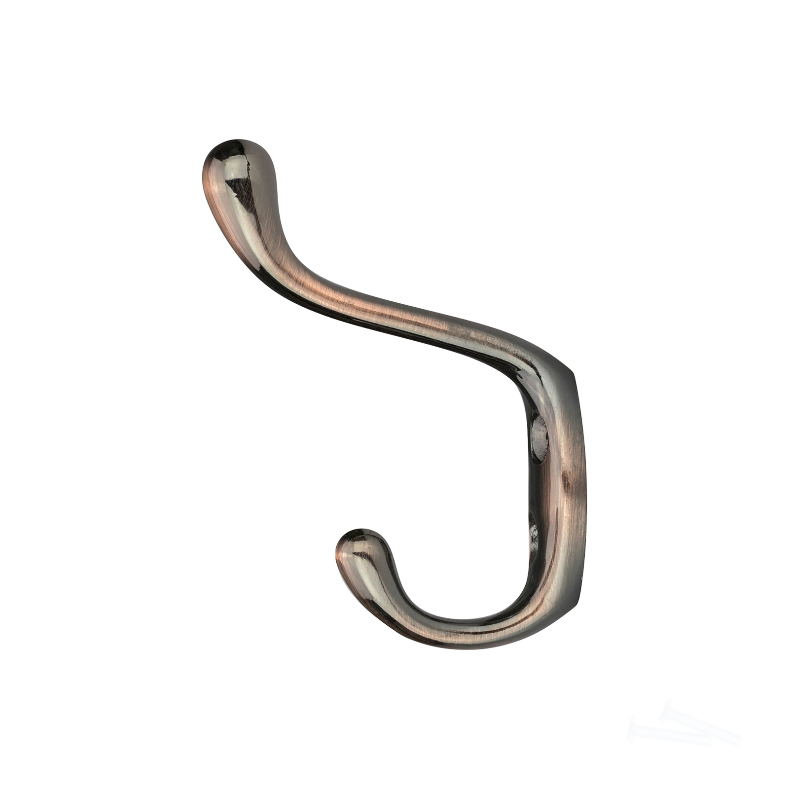 Rok Hardware Heavy Duty Coat Hook, 3-1/2″, Brushed Antique Copper