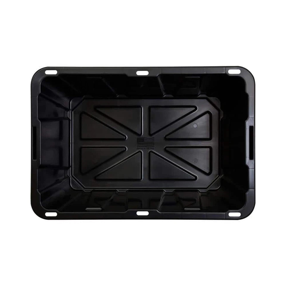 27 Gal. Tough Storage Tote in Black and Red