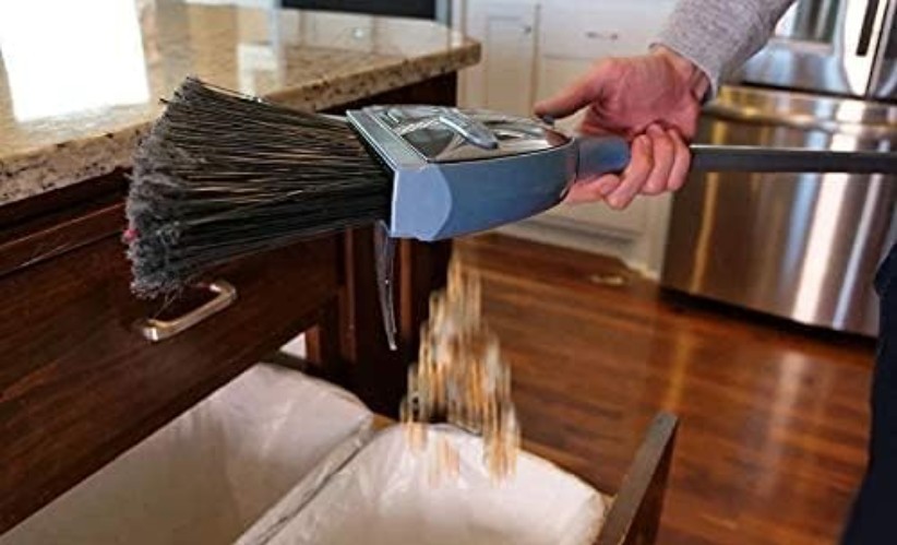 Powerful Cordless Sweeper with Built-In Vacuum: Quiet Operation, Lightweight