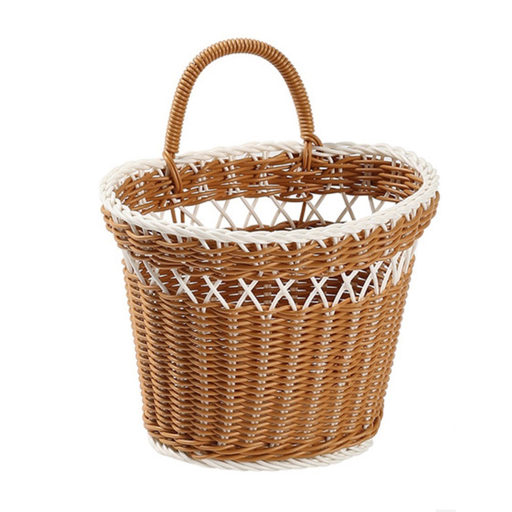 Simple Woven Basket for Everyday Storage Needs 24×20.5x15cm Brown Shade