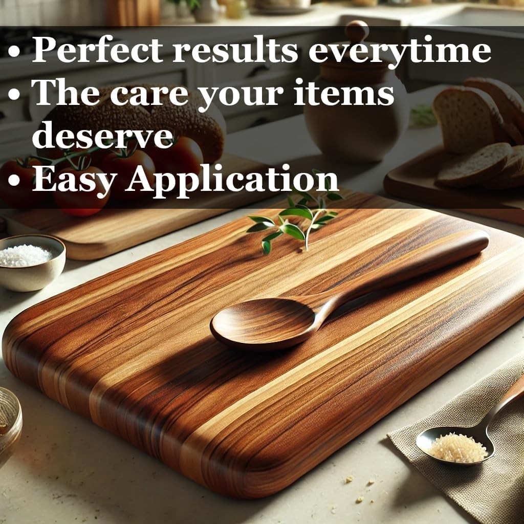 Cutting Board Gel – Beeswax and Mineral Oil Treatment in One – Food Grade Min…