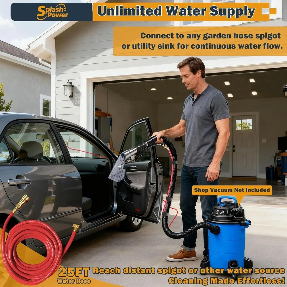 Universal Fit Any Existing Shop Vac Hose Extractor Kit Better Attachment Wet-dry