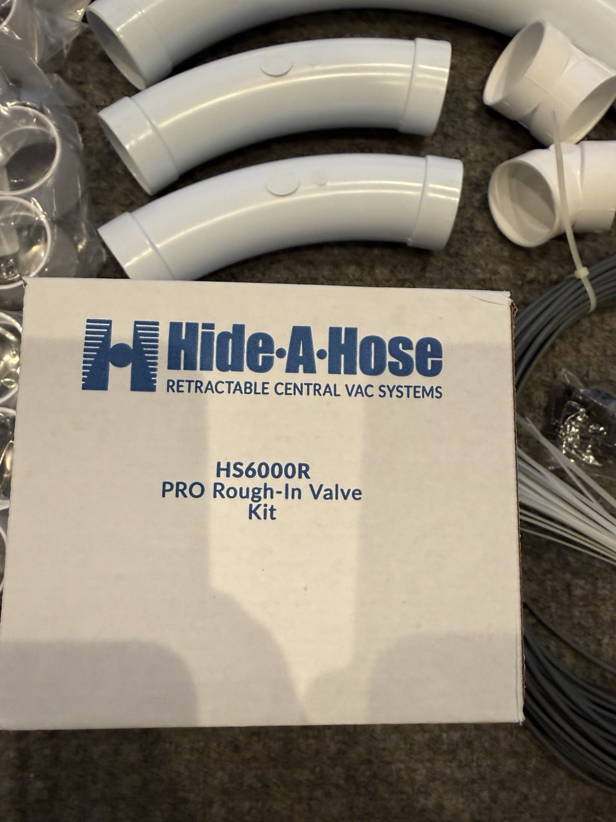 Hide A Hose 5000 Series Rough-In Kit – Will Rough-In 1 Inlet Up To A 60′ Hose