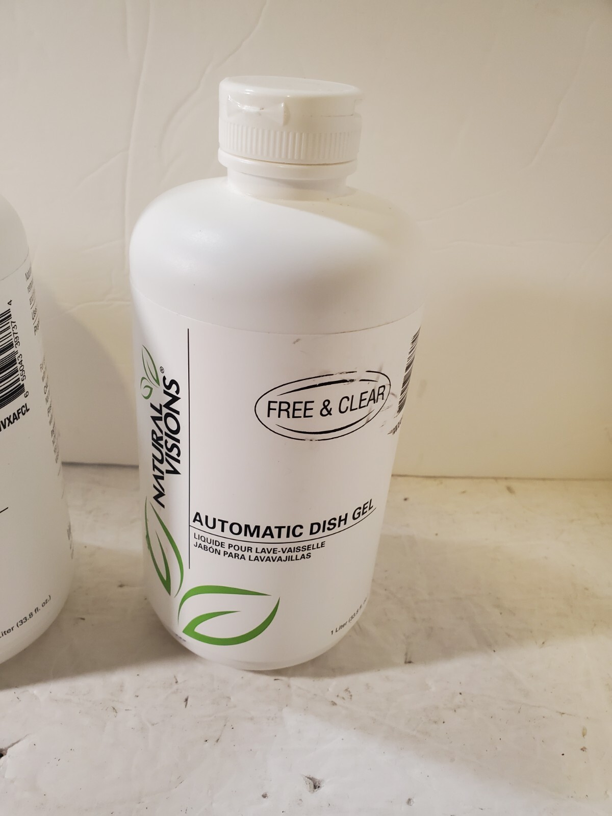 (3) Natural Visions Automatic Dish Gel Super Concentrate Free & Clear 1 Liter