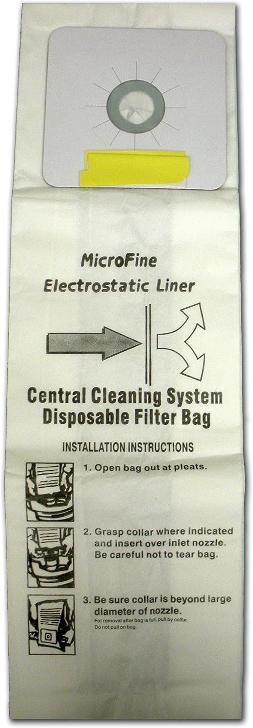 3 Pack Nutone Microfiltration Central Vacuum Cleaner