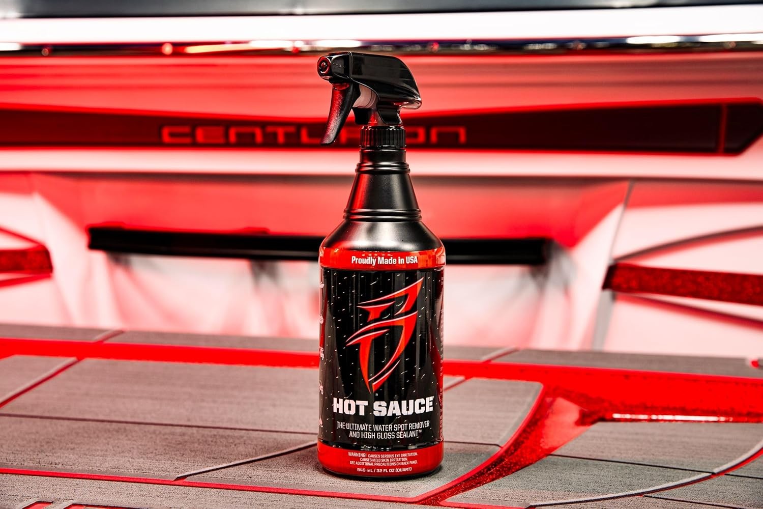 Boat Bling Hot Sauce Water Spot Remover with Wax Sealant, 32 oz.