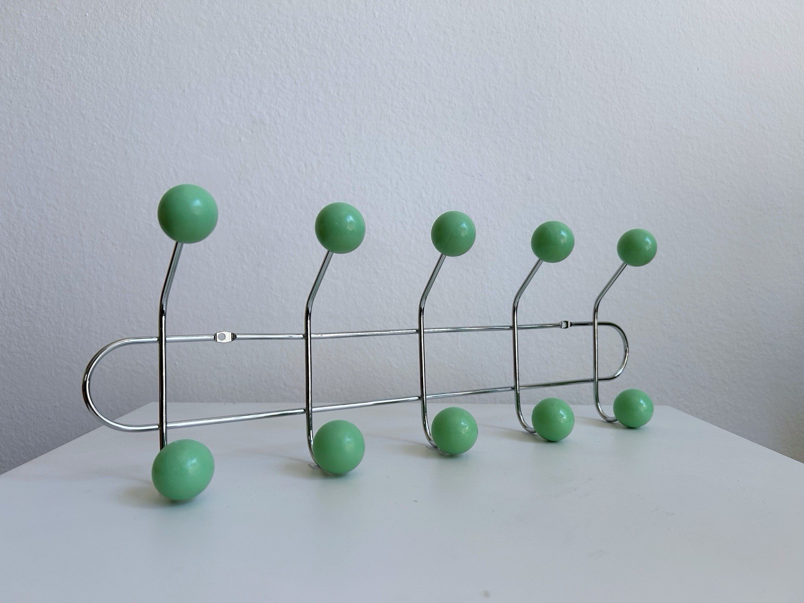 Mid Century Modern Wall Hooks Metal Coat Rack Entryway Organizer Minimalist