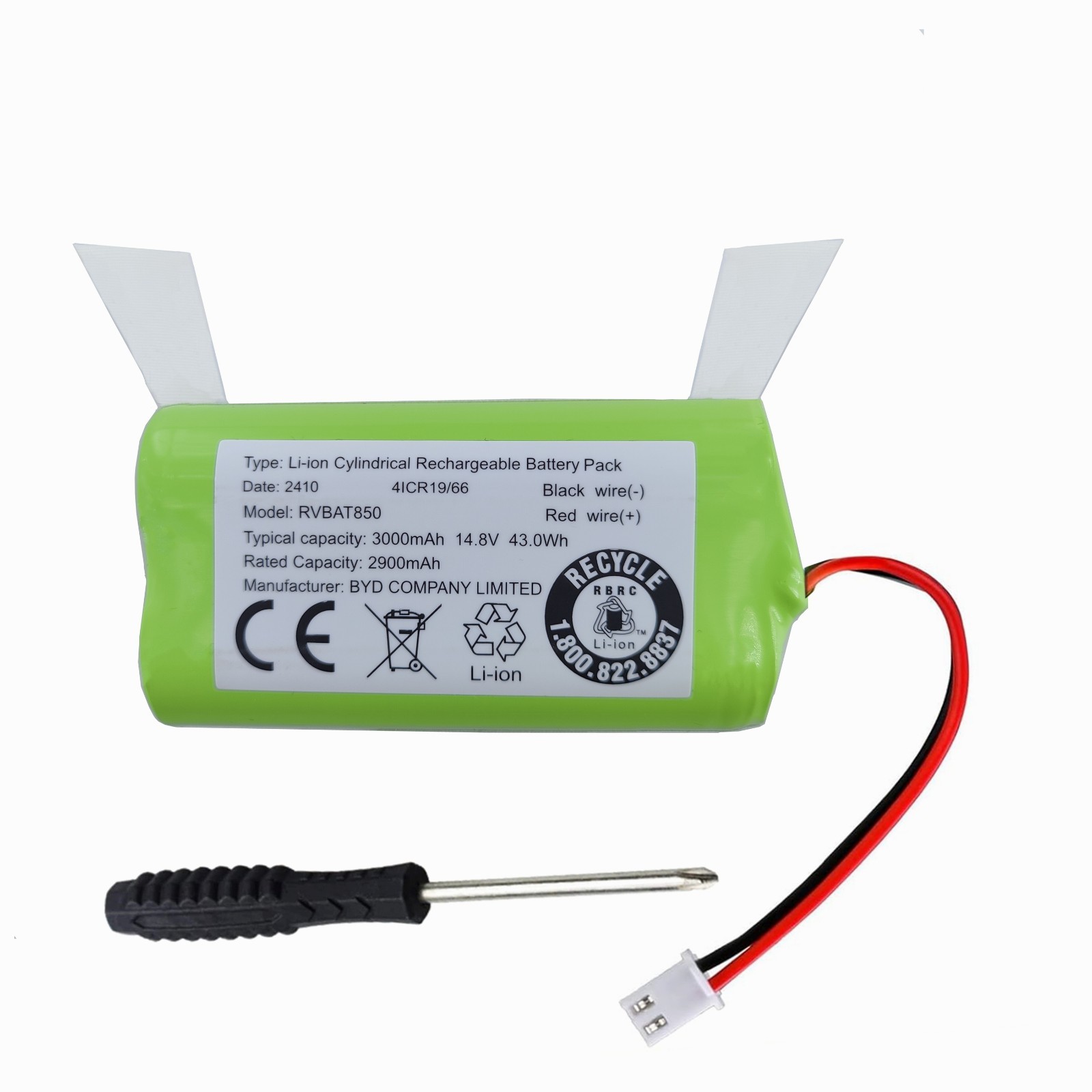 OEM Battery for Shark AI Robot R201 RV2001 RV2001WD RV2002WD RV2011DRUS AV2001WD