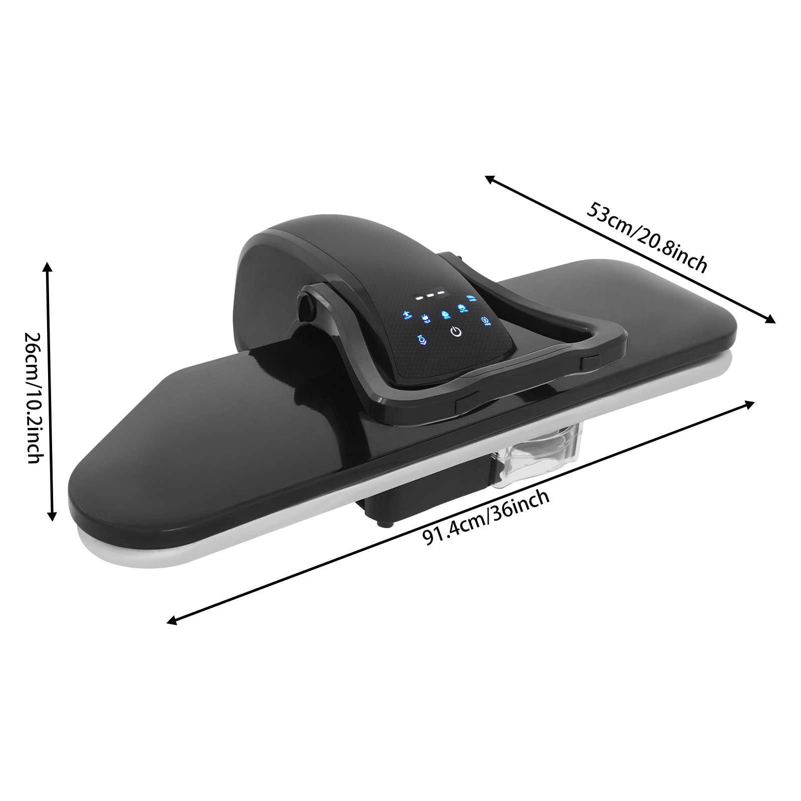 Professional 1600W Steam Press with LCD Display for Easy Clothes Ironing