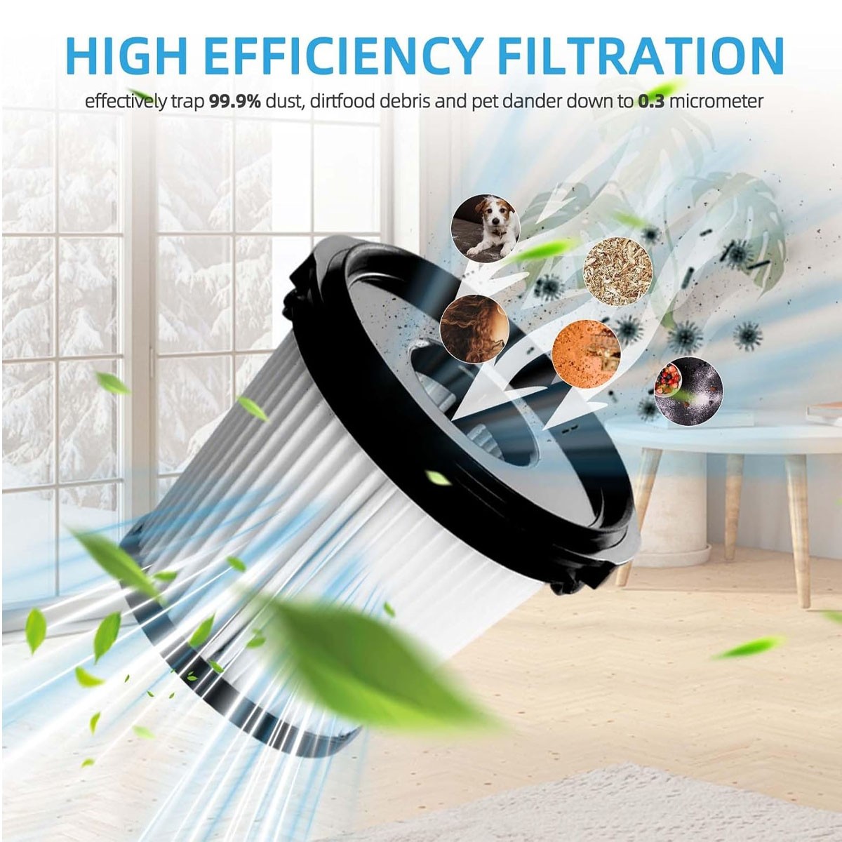 XPRFIW1000 Hepa Filter for Detect Pro Lightweight Cordless Stick Vacuum Cleaner