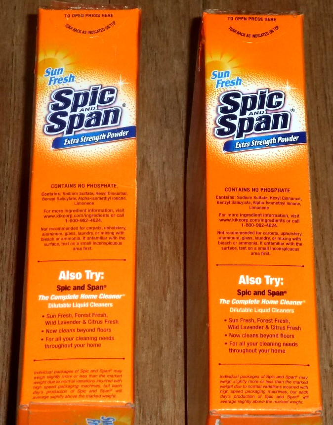2 Spic and Span Extra Strength Powder Sun Fresh 27 Oz Unopened