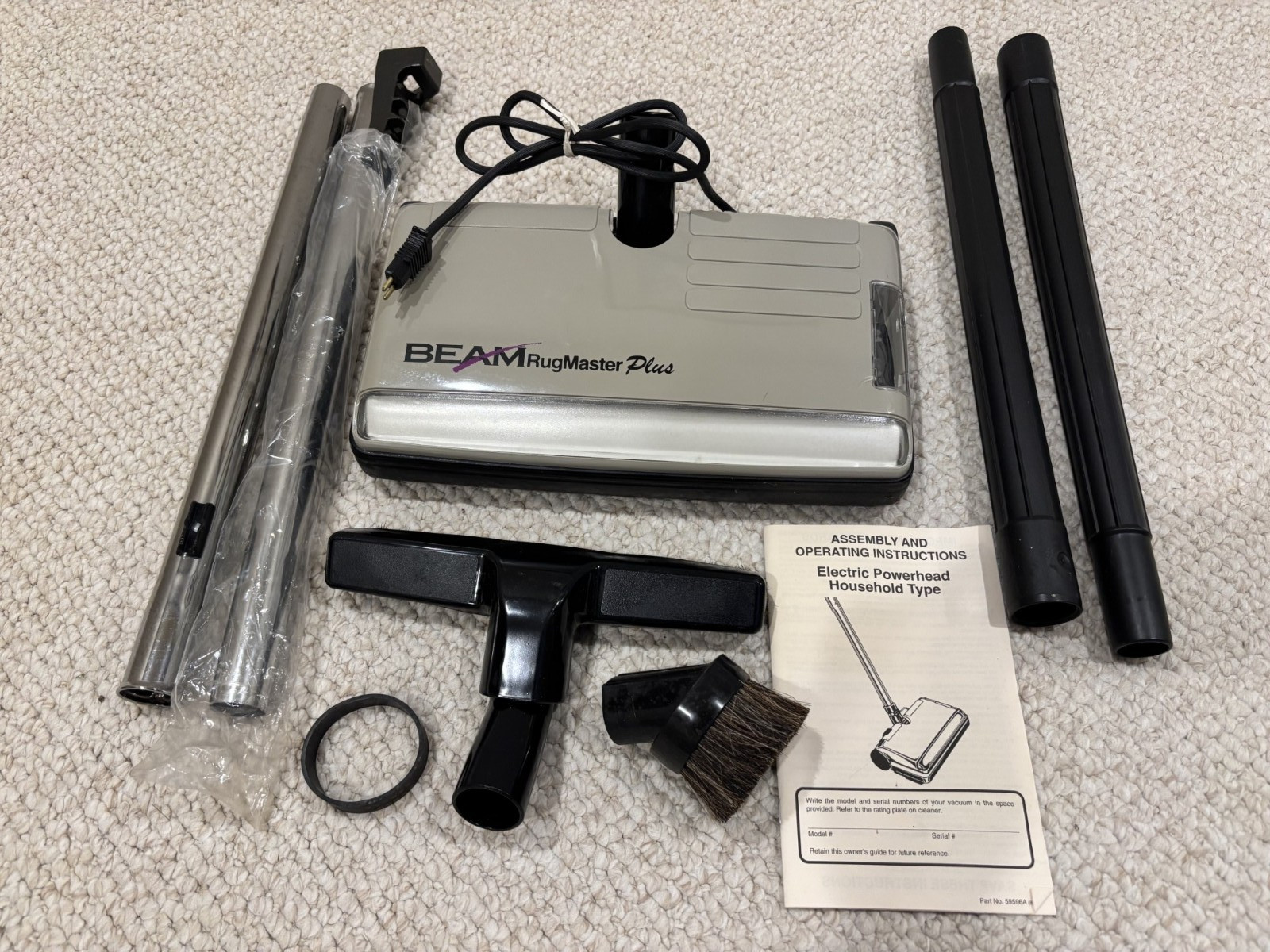 Original Beam Rugmaster Plus Central Vacuum Power Head Kit BM1393 NEW