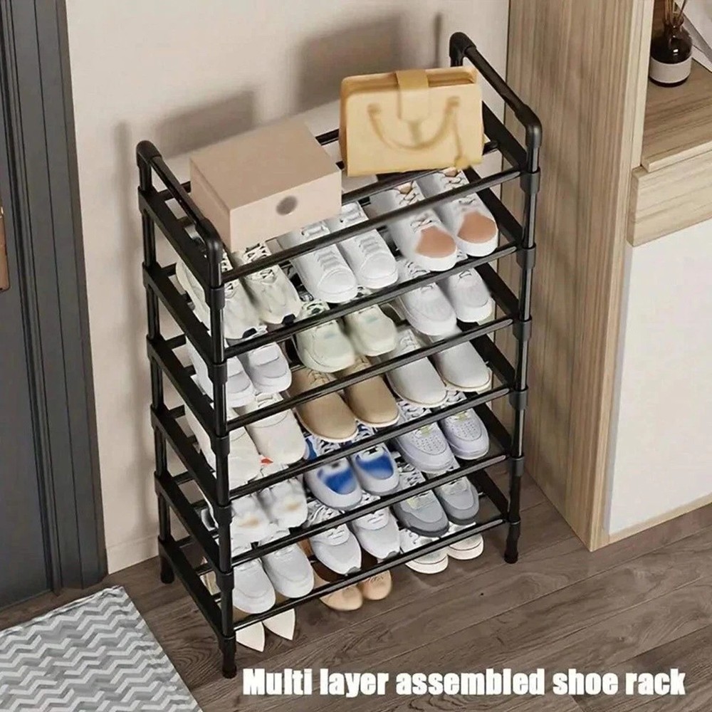 5 Tier Shoe Rack Sturdy Space Saving Shoe Storage Organizer for Home Office
