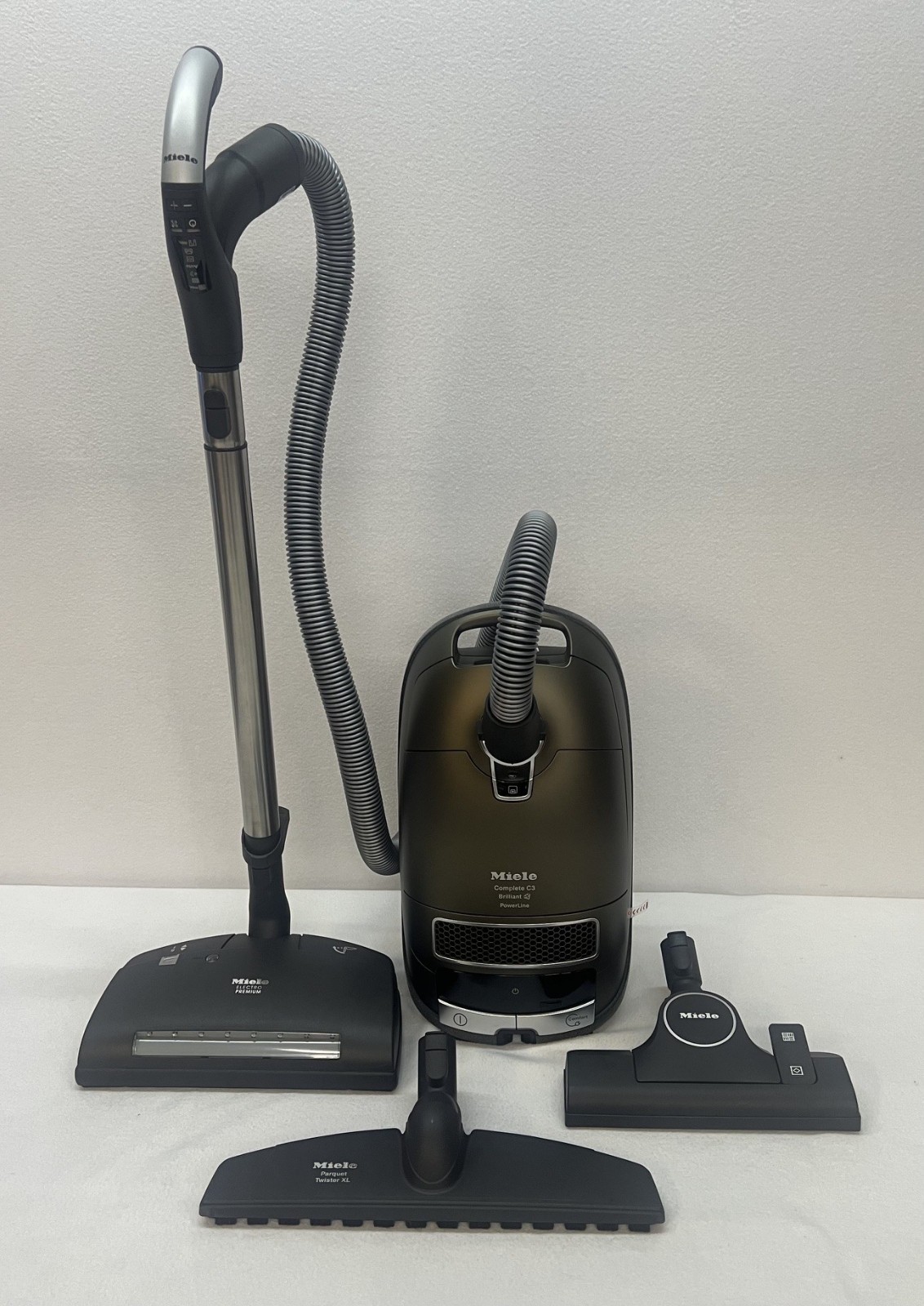 Miele Complete C3 Brilliant SGPE0 PowerLine Canister Vacuum, BRONZE Lightly Used